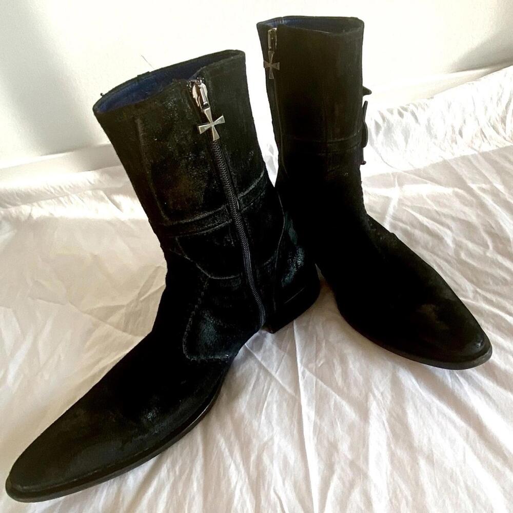 Distressed Black Suede by Mark Nason 10 or 43